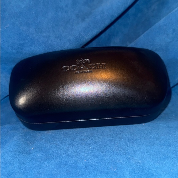 Coach Glossy hard cover big  Black sunglasses Eyewear Case - Picture 3 of 5